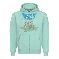 Seafoam The Jetsons Ship Zipper Hoodie - tuanDangUi