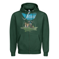 Sports Green The Jetsons Ship Zipper Hoodie - tuanDangUi