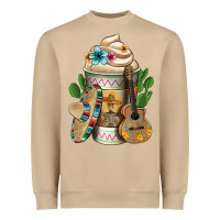 Mushroom Mexican Hot Coffee Cup Heavyweight Sweatshirt - FaDigitalArtStudio