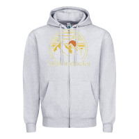 Heather Grey Adirondacks Mountains New York Vintage Hiking Camp Zipper Hoodie - tuanDangUi