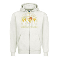 Oatmeal Heather Adirondacks Mountains New York Vintage Hiking Camp Zipper Hoodie - tuanDangUi