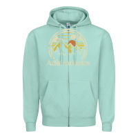 Seafoam Adirondacks Mountains New York Vintage Hiking Camp Zipper Hoodie - tuanDangUi