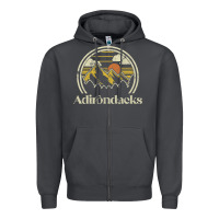Smoke Adirondacks Mountains New York Vintage Hiking Camp Zipper Hoodie - tuanDangUi