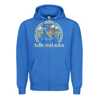 True Royal Adirondacks Mountains New York Vintage Hiking Camp Zipper Hoodie - tuanDangUi