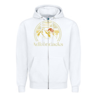 White Adirondacks Mountains New York Vintage Hiking Camp Zipper Hoodie - tuanDangUi