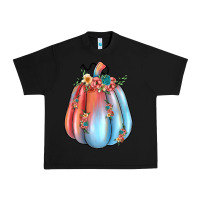Black flowers pumpkin Urban Heavy Tee - JahusDesignShop