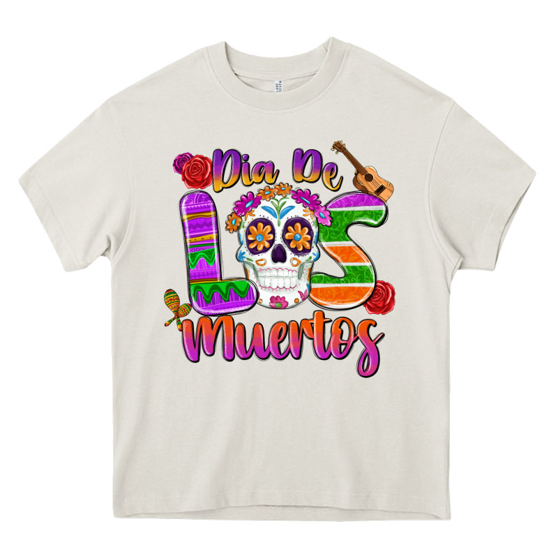 Dia De Los Muertos Heavy Core Tee by MaliasSmallBusiness | Teevron