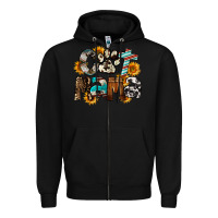 Black Cat  Mama Zipper Hoodie - FaDigitalArtStudio