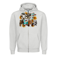 Dove Grey Cat  Mama Zipper Hoodie - FaDigitalArtStudio