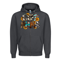 Smoke Cat  Mama Zipper Hoodie - FaDigitalArtStudio