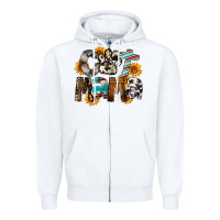 White Cat  Mama Zipper Hoodie - FaDigitalArtStudio