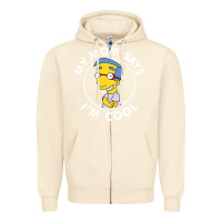 Sandshell The Simpsons Milhouse My Mom Says I'm Cool V1 Zipper Hoodie - tuanDangUi