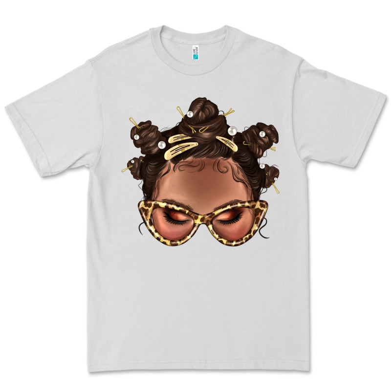 Afro Bantu Knots Hairstyles Messy Bun With Clasp Bbs  2 Premium Tee by BundleAndBundleShop | Teevron