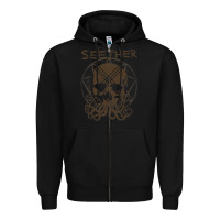Black Seether Octoskull Zipper Hoodie - tuanDangUi