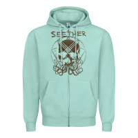 Seafoam Seether Octoskull Zipper Hoodie - tuanDangUi