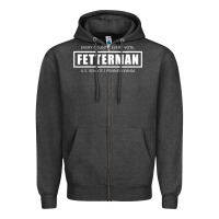 Charcoal Heather John Fetterman, Vote Fetterman For Senate, Preside Zipper Hoodie - tuanDangUi