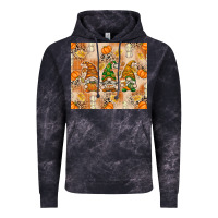 Cloud Black Fall with Gnomes Vintage Hoodie - texasbilliewilder