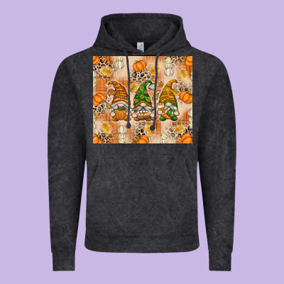 Fall With Gnomes Vintage Hoodie Designed By Texasbilliewilder