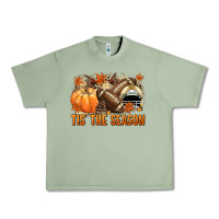 Oil Green Tis' the season Football and light yellow helmet Urban Heavy Tee - NancyCooperArtShop
