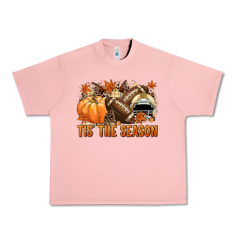 Tis' The Season Football And Light Yellow Helmet Urban Heavy Tee by NancyCooperArtShop | Teevron