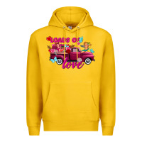 Lemon Loads of love valentine's day truck Premium Hoodie - FaDigitalArtStudio