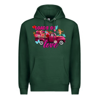 Sports Green Loads of love valentine's day truck Premium Hoodie - FaDigitalArtStudio