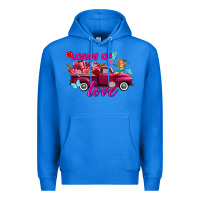 True Royal Loads of love valentine's day truck Premium Hoodie - FaDigitalArtStudio