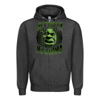 Charcoal Heather Shrek Get Outta My Swamp Zipper Hoodie - tuanDangUi