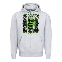 Heather Grey Shrek Get Outta My Swamp Zipper Hoodie - tuanDangUi