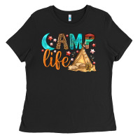 Black Camp Life Ladies Tee - BundleAndBundleShop