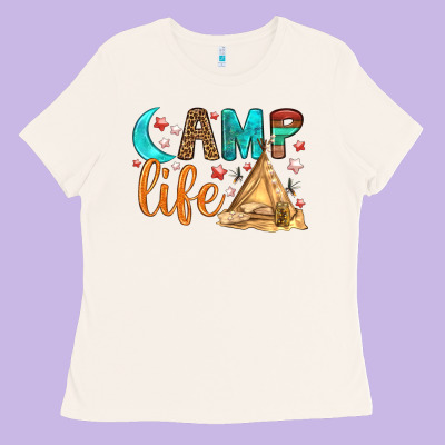 Camp Life Ladies Tee Designed By Bundleandbundleshop