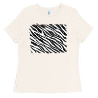 Bone zebra background Ladies Tee - RanaPortraitStore