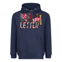 Navy Love Letter Heavyweight Hoodie - SublimationCraftShop