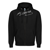 Black mustafa kemal ataturk Zipper Hoodie - tuanDangUi