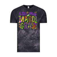 Cloud Black Little miss Mardi Gras Vintage Tee - NancyCooperArtShop
