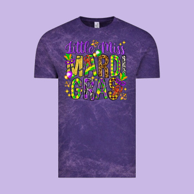 Little Miss Mardi Gras Vintage Tee Designed By Nancycooperartshop