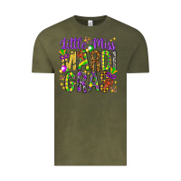 Vintage Olive Little miss Mardi Gras Vintage Tee - NancyCooperArtShop