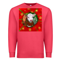 Cardinal christmas hereford calf Premium Sweatshirt - LillyAllenDesigns