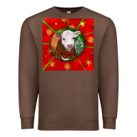 Chestnut christmas hereford calf Premium Sweatshirt - LillyAllenDesigns