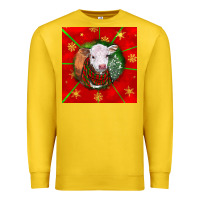 Lemon christmas hereford calf Premium Sweatshirt - LillyAllenDesigns