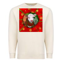 Sandshell christmas hereford calf Premium Sweatshirt - LillyAllenDesigns
