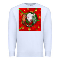 Christmas Hereford Calf Premium Sweatshirt | Teevron