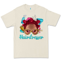 Bone Afro Bantu Knots Red Hairdresser With Leopard Glasses Bbs Premium Tee - BundleAndBundleShop