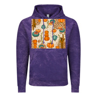 Cloud Purple Fall Pumpkins Vintage Hoodie - texasbilliewilder