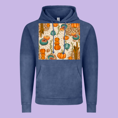 Fall Pumpkins Vintage Hoodie Designed By Texasbilliewilder
