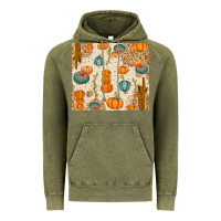 Vintage Olive Fall Pumpkins Vintage Hoodie - texasbilliewilder