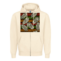 Sandshell african mask seamless pattern Zipper Hoodie - BundleAndBundleShop