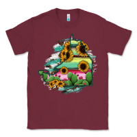 Burgundy Campeche State Of Mexico Map Classic Tee - RanaPortraitStore