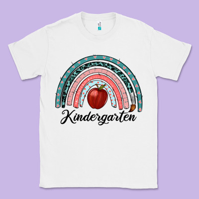 Kindergarten Rainbow Classic Tee Designed By Ranaportraitstore