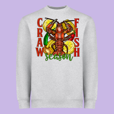 Crawfish Season Heavyweight Sweatshirt Designed By Fadigitalartstudio